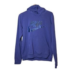 Nike Purple Hoodie Womens Medium Cowl Neck Sweatshirt